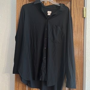 Chicos Black Button Down Shirt